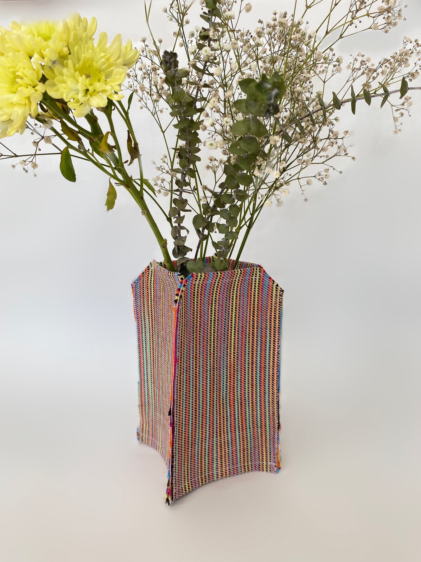 Mosaic Handwoven Flower Vase