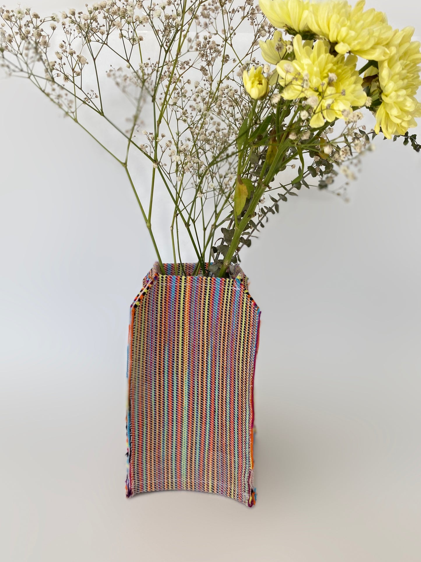 Mosaic Handwoven Flower Vase