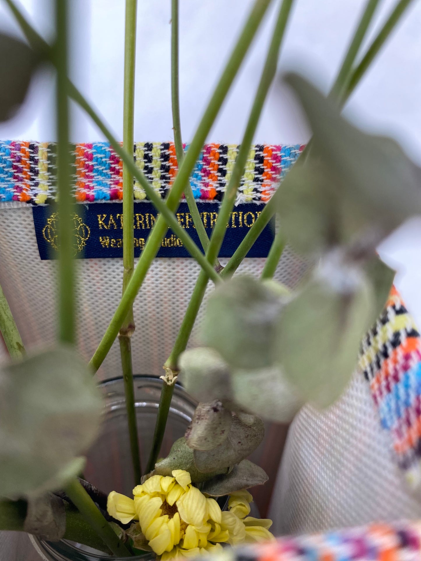 Mosaic Handwoven Flower Vase