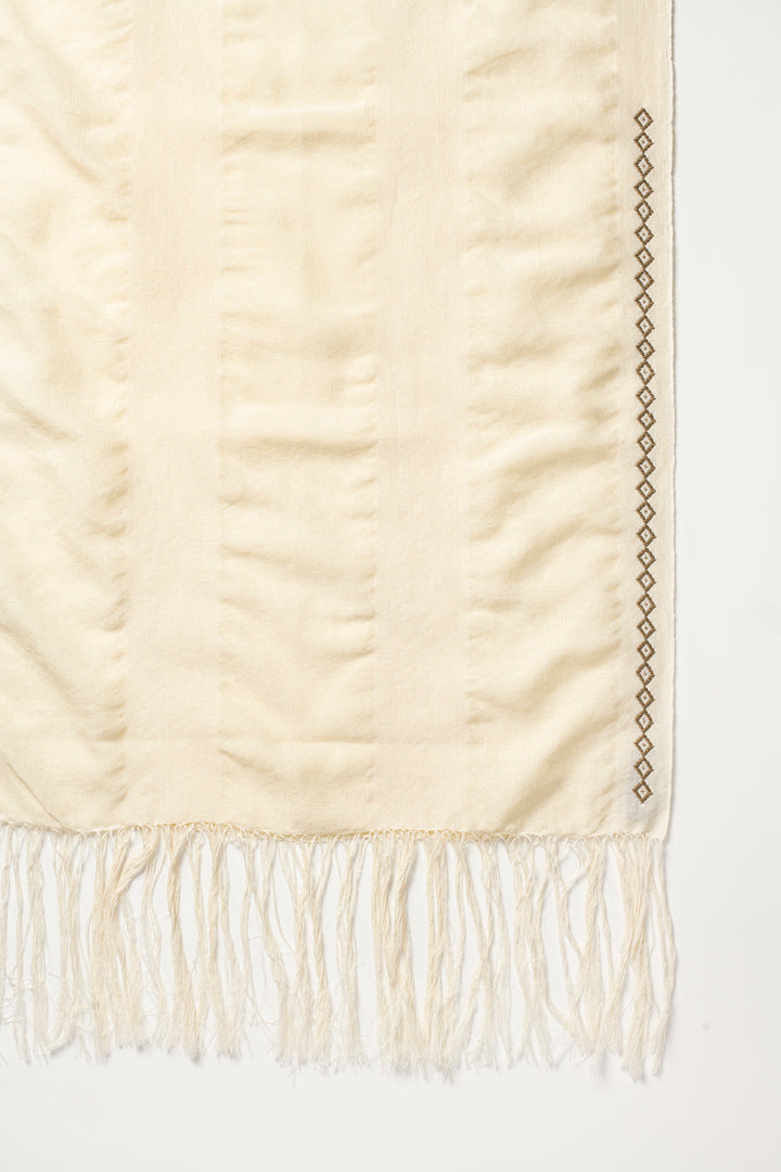 Urban Ivory Handwoven Scarf